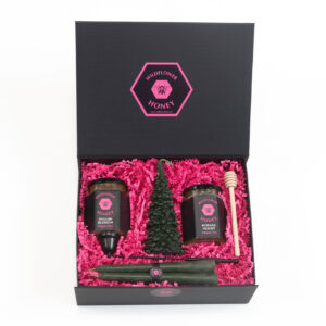 Honey & Green Christmas Tree Candle Gift Set