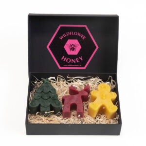 Christmas Tree Reindeer & Gingerbread Man Candle Gift Set