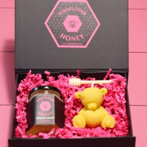 valentines day Honey and Teddy Bear Candle Gift Set